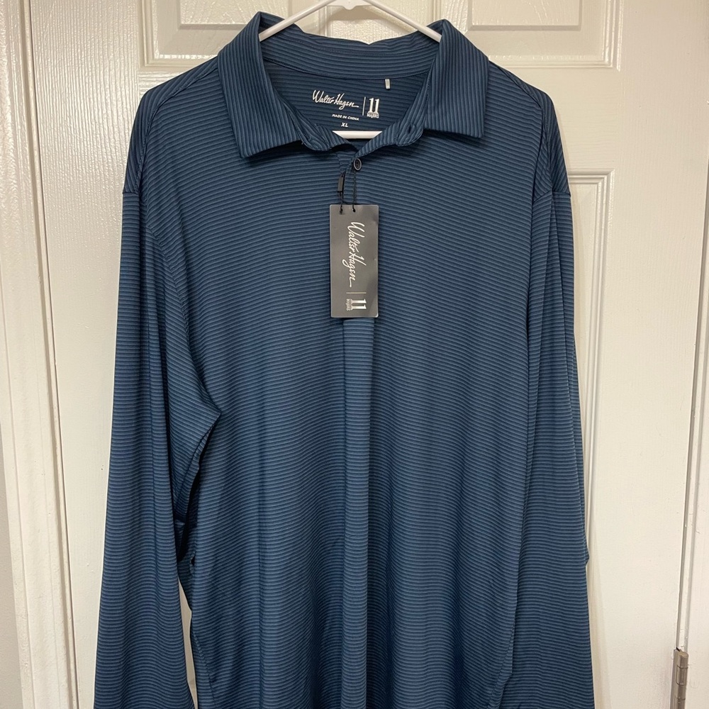 Walter Hagen Long Sleeved Polo/Golf Shirt